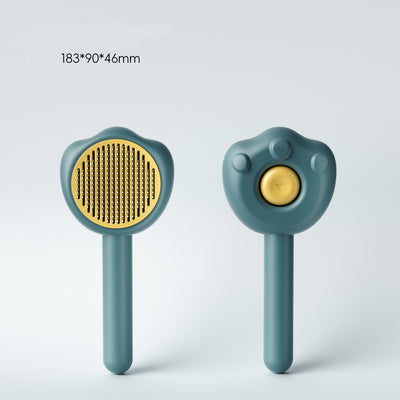 Pet Grooming Comb Cat Brush Hair Remover Pet Self-Cleaning Needle Comb Cleaning Supplies Kitten Cute Handle Comb