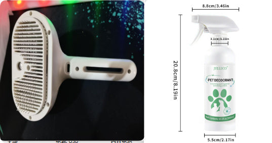 Pet Comb Self Cleaning Pets Hair Remover Brush For Dogs Grooming Tools Dematting Comb Built-in Mist Humidifier Pet Products