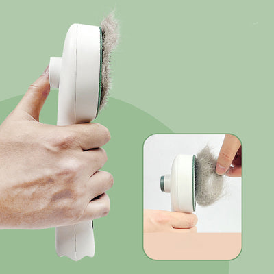 Cat Comb Dog Hair Remover Brush UVC Sterilization Pet Grooming Slicker Needle Comb Removes Tangled Self Cleaning Pet Supplies